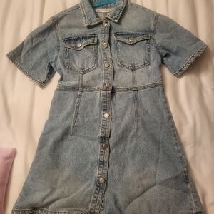 Zara girls blue  jean dress, 11-12 yrs